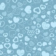 Seamless pattern of hearts N13