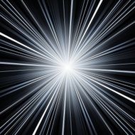 Abstract black and white stripes burst background