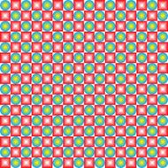 Abstract geometric circle square seamless background on white N2