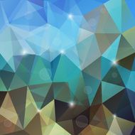 Abstract Triangle Geometrical Multicolored Background Vector