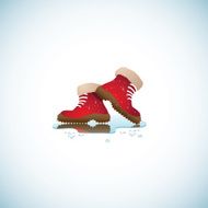 Wet winter boots