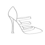 Shoes on a high heel N8