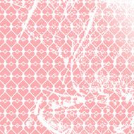 Seamless grunge pattern background hearts white pink N3