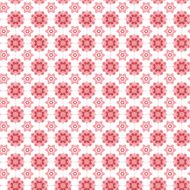 Seamless endless pattern background hearts flower pink