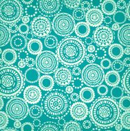 Ornamental blue lace seamless pattern