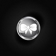 Gift Christmas bow web icon N4