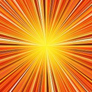 Abstract red and orange stripes burst background