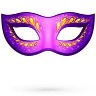 Vector violet venitian carnival mask