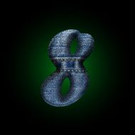vector jeans letter N32