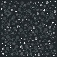 Black and white pattern in vector