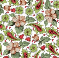 Flowers Vector Beautiful background with a flower ornament N13