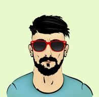 bust of the hipster