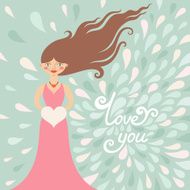 Valentine greeting card N5