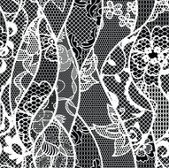 Lace vector fabric seamless pattern N28