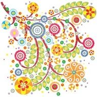 flower floral branch element background grunge