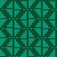 Knitted seamless pattern with rhombus