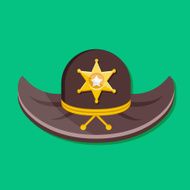 Vector Sheriff Hat Icon