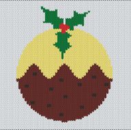 Knitted Xmas Pudding