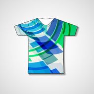Abstract illustration on t-shirt N144