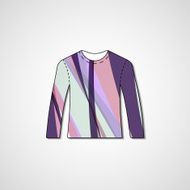 Abstract illustration on sweater N156