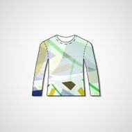 Abstract illustration on sweater N157