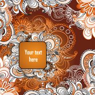 Vector floral decorative background N17