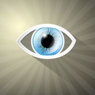 Abstract Paper Blue Eye