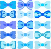 Blue bows collection