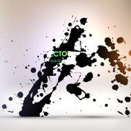 Abstract Ink Blot for Grunge Backgound N187