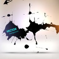 Abstract Ink Blot for Grunge Backgound N191