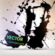 Abstract Ink Blot for Grunge Backgound N197