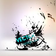 Abstract Ink Blot for Grunge Backgound N198