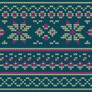 Knitted texture with floral pattern N2