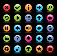 Flat game icons N3