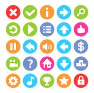 Flat game icons N4