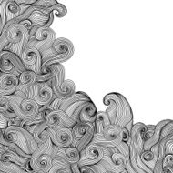 Abstract invitation card with wave N3