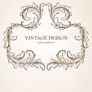 Floral Retro Background for Vintage Design N322