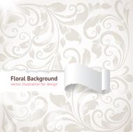 Floral Retro Background for Vintage Design N338