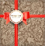 Floral Retro Background for Vintage Design N339