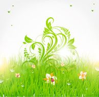 Floral Retro Background for Vintage Design N369