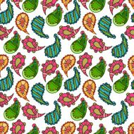 seamless pattern with paisley N5