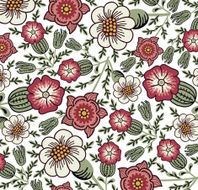 Vector Flowers Beautiful background with a flower ornament