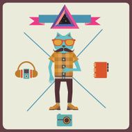 Minimalism concept of hipster N2