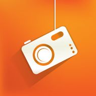 Photo camera web icon flat design N14