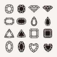 Diamond Icons Set N4