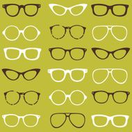 Trendy seamless pattern glasses N2