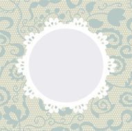 Elegant doily on lace gentle background N19