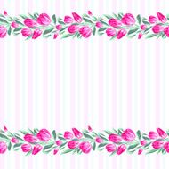 Invitation cards with flowers