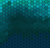 Emerald hexagonal grid