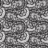 Lace seamless pattern with flowers N162